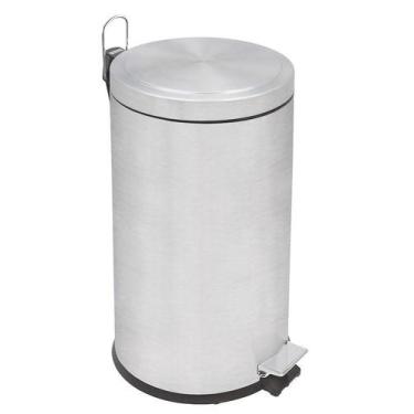 Imagem de Lixeira Inox Com Pedal Sotch Brite 20L Tramontina 94538/520, Inox