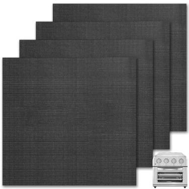 Imagem de GWYSY 4 pacotes de forros de forno para fundo do forno, 29 cm x 24,9 cm reutilizáveis antiaderentes resistentes ao calor forros torradeira tapete de torradeira para Cuisinart TOA -28 TOA -26 AFR-25