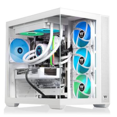 Imagem de Thermaltake LCGS View 7897XS-380 Desktop para jogos (AMD Ryzen™ 7 7800X3D, memória ToughRam 32GB DDR5 6000MT/s RGB, AMD Radeon™ RX 9070 XT, 1TB NVMe M.2, WiFi, Windows 11) V38S-B650-97X-LCS