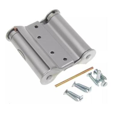 Imagem de 2 Dobradiça. Vai E Vem 4 Pole Aço Carbono - Zincada Coimbra - comercia