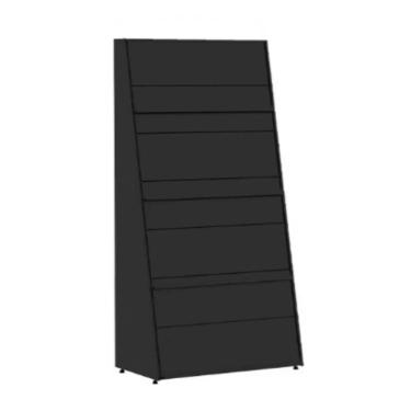 Imagem de Gôndola Piso Preta Parede Inicial 1,92 x 96cm x 55m c/ 4 Porta Pisos Amapá