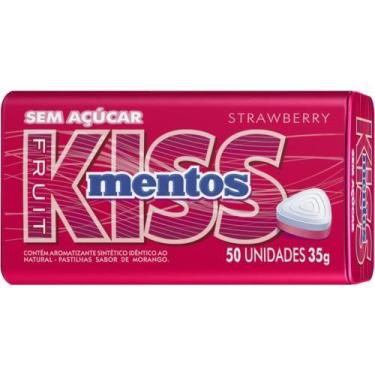 Imagem de Mentos kiss escolha o sabor 35g com 1 unidade perfetti, Morango
