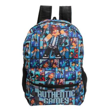 Imagem de Mochila Escolar Bolsa Minecraft Authentic Games Grande Costa - TOYS 2U