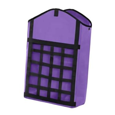 Imagem de menolana Saco para Fardos de Feno com Gancho, Material Oxford, para Estábulos, Roxo