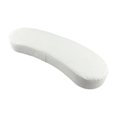 Imagem de Generic Almofada para apoio de braço de unha, almofada para apoio de braço de manicure, fácil de limpar, mesa de suporte portátil, suporte para de manicure, Branco