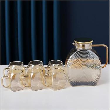 Imagem de Jarro De água De Vidro Com Máquina De Chá De Jarra Jarra De Chá De Cabeceira Jarra De Chá Garrafas De Chá Geladas Com Jarro Garrafas De Suco Jarro De água Filtrada Chaleira