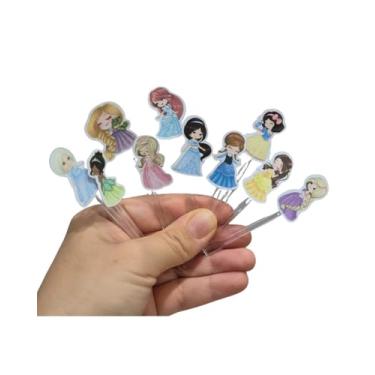 Imagem de 20 Topper Docinhos Princesas Baby - Kit Decoração Festa Infantil Menina - Enfeite Cupcake e Docinhos Aniversário Temático