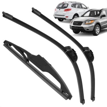 Imagem de Kit Completo 3 Palhetas Limpador Parabrisa Silicone Santa Fe 2008 a 2013