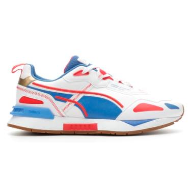 Imagem de Puma - Mens Mirage Tech RWB Shoes, Size: 10 M US, Color: Puma White/Strong Blue/High Risk Red