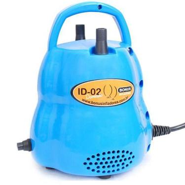 Imagem de Inflador de Balões Bônus 2 Bicos Doméstico Azul ID-02 - Bônus Inflador