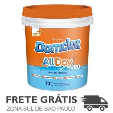 Imagem de Cloro Granulado Dicloro Allday 5 em 1 de 10 Kg e 35% Domclor