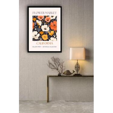 Imagem de Quadro Decorativo California Flower Market - 70X50Cm - Quadros On-Line