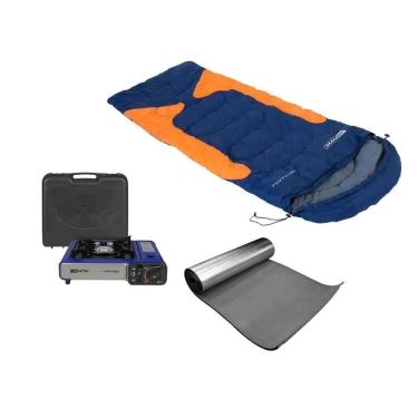 Imagem de Saco De Dormir Freedom -1,5c A -3,5c Azul E Laranja Itens