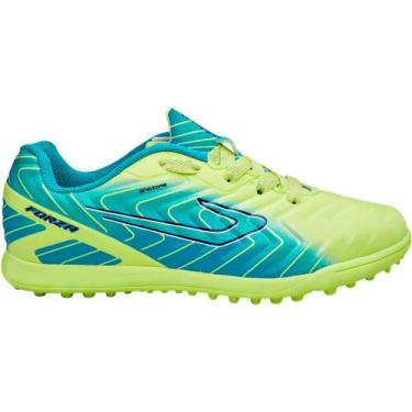 Imagem de Chuteira society topper forza iv, Verde, Azul, 40