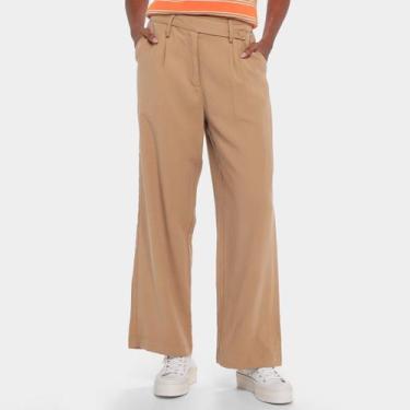 Imagem de Calça Hering Reta Feminina, Marrom, 38