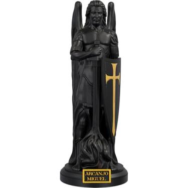 Imagem de Estátua Arcanjo Miguel - Versão 4 (Cor Aurum Noctis)