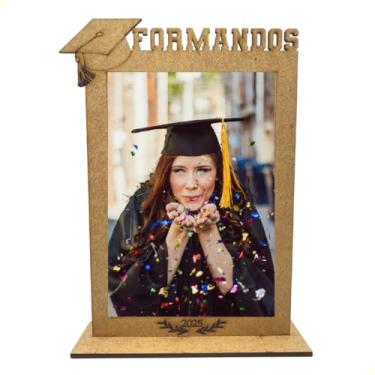 Imagem de Kit 50 Porta Retratos Formatura 2025 Lembrancinhas Em Mdf Crú