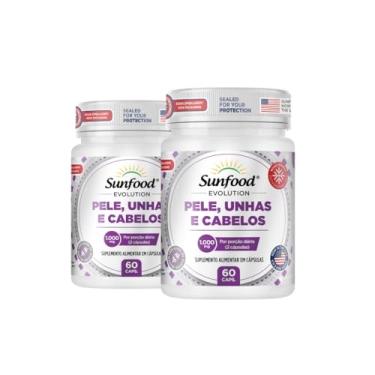 Imagem de KIT 02 PELE, UNHAS E CABELOS 1.000MG 60 CAPSULAS - SUNFOOD EVOLUTION