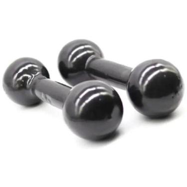 Imagem de Halter Emborrachado Par De 7 Kg Para Supino E Fortalecimento