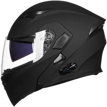 Imagem de Capacete Bluetooth para motocicleta ILM 902BT PRO Matte Black Large