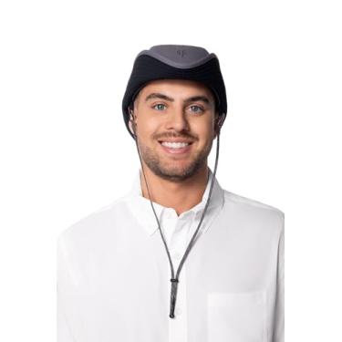 Imagem de Coolibar Chapéu pescador peso-pena masculino FPS 50+ Chase - protetor solar, Carbono/preto, P-M