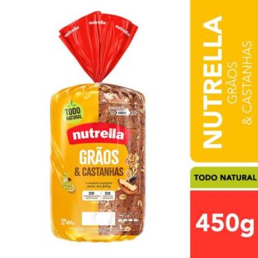 Imagem de Pão Integral Grãos & Castanhas Nutrella Pacote 450g