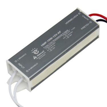 Imagem de Fonte Embralumi 12V Reator Driver Blindada IP67 10W Real Garantia 2 An