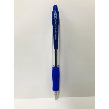 Imagem de Caneta Pilot 0.7 super grip azul retrátil