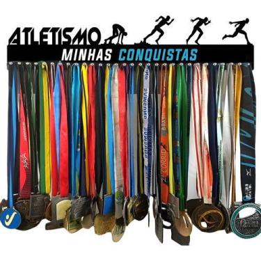 Imagem de Porta Medalha Corrida Atletismo Masculino 61cm Comprimento - QUADRO DE