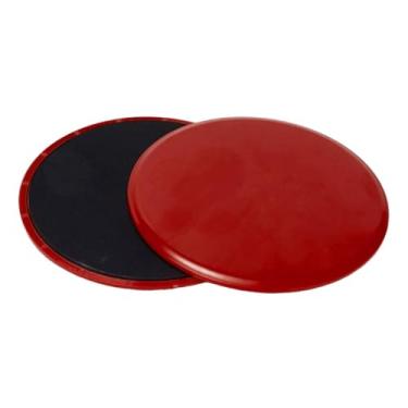 Imagem de Pegciuho 2 peças de discos deslizantes, controles deslizantes de núcleo, equipamento de presente para exercícios, almofadas de equilíbrio para pés portáteis, Rosa Vermelha