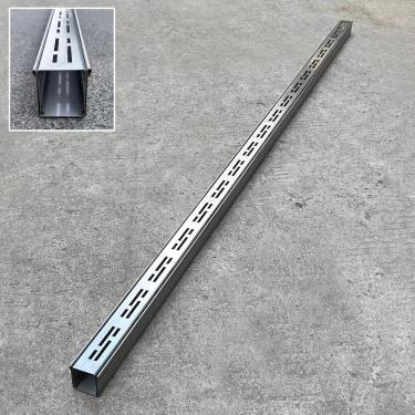 Imagem de Tampas De Drenagem Externas Estreitas 304 Canal De Dreno De Aço Inoxidável, Filtros De Calha De Chuva Lineares Para Quintal Jardim Fazenda Deck, Drenagem De Vala Com Grade Remov, W15cmxH5cm(5 7/8"x2")