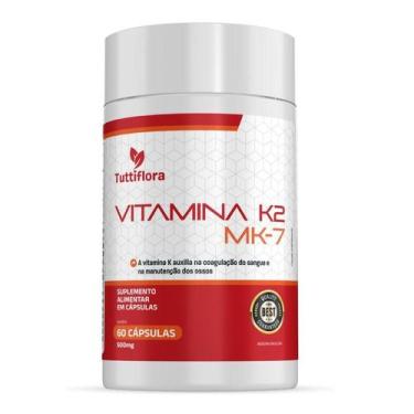 Imagem de Vitamina K2 MK-7 60 Cápsulas 500mg Tuttiflora