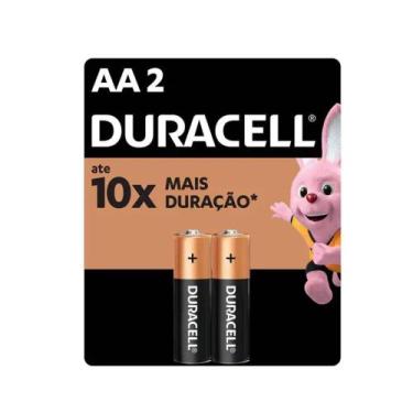Imagem de Pilha Duracell Alcalina Pequena AA Com 2 Unidades