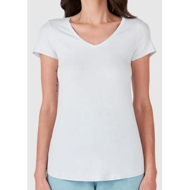 Imagem de Blusa Mullet Malwee 1000037400 Feminina Decote V Viscose T. P/XGG, GG,