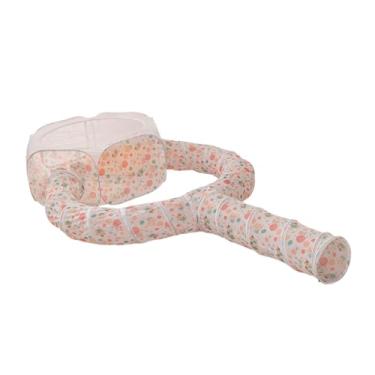 Imagem de MotiveTech Tenda para gatos com túnel, cercas para gatos ao ar livre, brinquedo de atividade portátil para pequenos animais