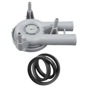 Imagem de Kit de bomba de drenagem e correia da arruela adequado para Alliance Cissel Huebsch Lpso Unimac Speed Queen, M/N 8/Post AWN542SP111TW01 AWN432SP113TW04 Substitui RB150003