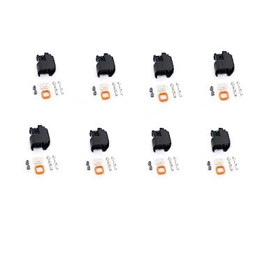 Imagem de Michigan Motorsports Kit de conector injetor EV6 USCAR (QTY 8) para LS2, LS3, LS7, L99, LSA, L92, L76, L96, LMG, LMF, LH6, LC9, LY2, L20
