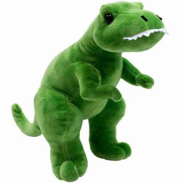 Imagem de Dinossauro Tiranossauro Rex Verde 28Cm - Pelúcia