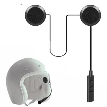 Imagem de Fone de Ouvido de Capacete de Motocicleta BT5.3 Sem Fio de Capacete de Microfone, Música Estéreo Sem Fio, Controle de Chamadas