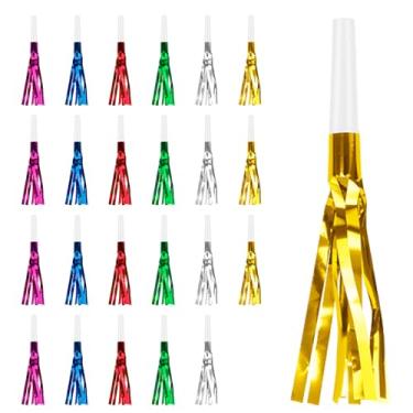 Imagem de Colorful New Years Noise Makers 24 PCS NYE Party Blowers Blowouts New Years Eve Games Favors Supplies Birthday Pep Rally for Adult Prank Graduation Sporting Events Horns Noisemakers Accessories