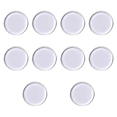 Imagem de menolana 10x Ponteiras de taco de sinuca, acessórios de bilhar, almofadas de virola portáteis de 1,1 cm para prática de clube, bar, lazer ao ar livre, Claro