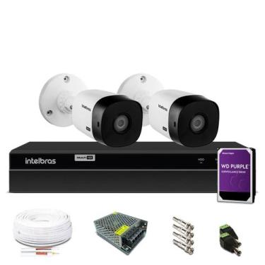Imagem de Kit Câmera Intelbras com 2 Câmeras de Segurança 720p, Com HD Interno 1