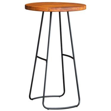 Imagem de Mesa Bistro Bar Alta Aurum Peroba Preto Cozinha Sala Jantar DHom