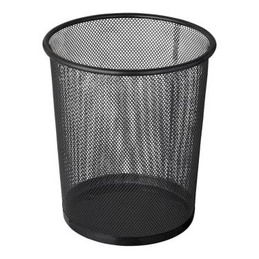 Imagem de Lixeira Metal Aramado Telada Cesto Lixo Escritório 9Lts