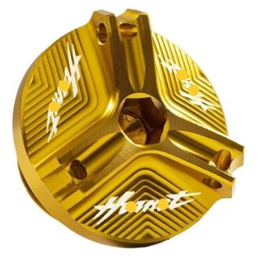 Imagem de Tampa de enchimento de óleo de motocicleta Tampa de tanque de fluido do reservatório de freio frontal compatível com Hornet 600 900 CB600F Hornet900 Hornet600 1998-2014 (ouro C)