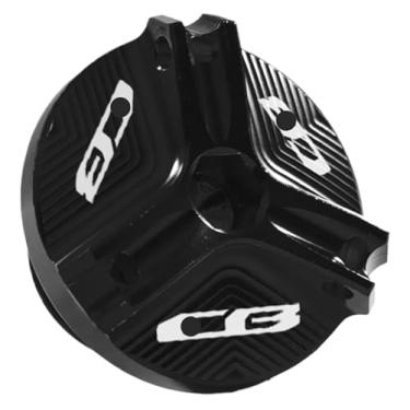 Imagem de BYYINGSUS Compatível com CB 1000R CB1000RR CB650R CB 650R 300F CB500F CB500X CB600F CB650F 900F CB1100 Tampa de parafuso de tampa de óleo de motor (CB Preto)