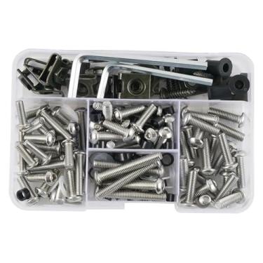Imagem de BYYINGSUS Kit de parafusos de carenagem de carenagem de aço para motocicleta compatível com YZF R1 R3A