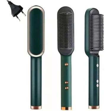 Imagem de Escova Alisadora Ânion 5 em 1, Secadora Modeladora, Bivolt 110V/220V, Anti-Frizz, com Íons Negativos