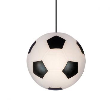 Imagem de Luminária Pendente Decorativa Bola Branco e Preto