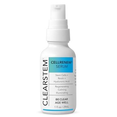 Imagem de CLEARSTEM - CELLRENEW - Collagen Stem Cell Serum - Acne + Youthful Skin Face Serum - Hyaluronic Acid, Reishi, Aloe Vera - Facial Skin Care Products - Vegan, Gluten Free, Cruelty Free - 1 fl